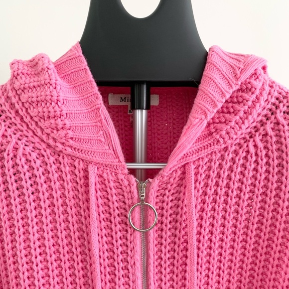Miracle Zip Front Hooded Knit Sweater - Picture 2 of 8